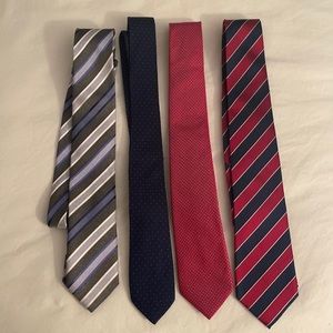 4 ties great condition.